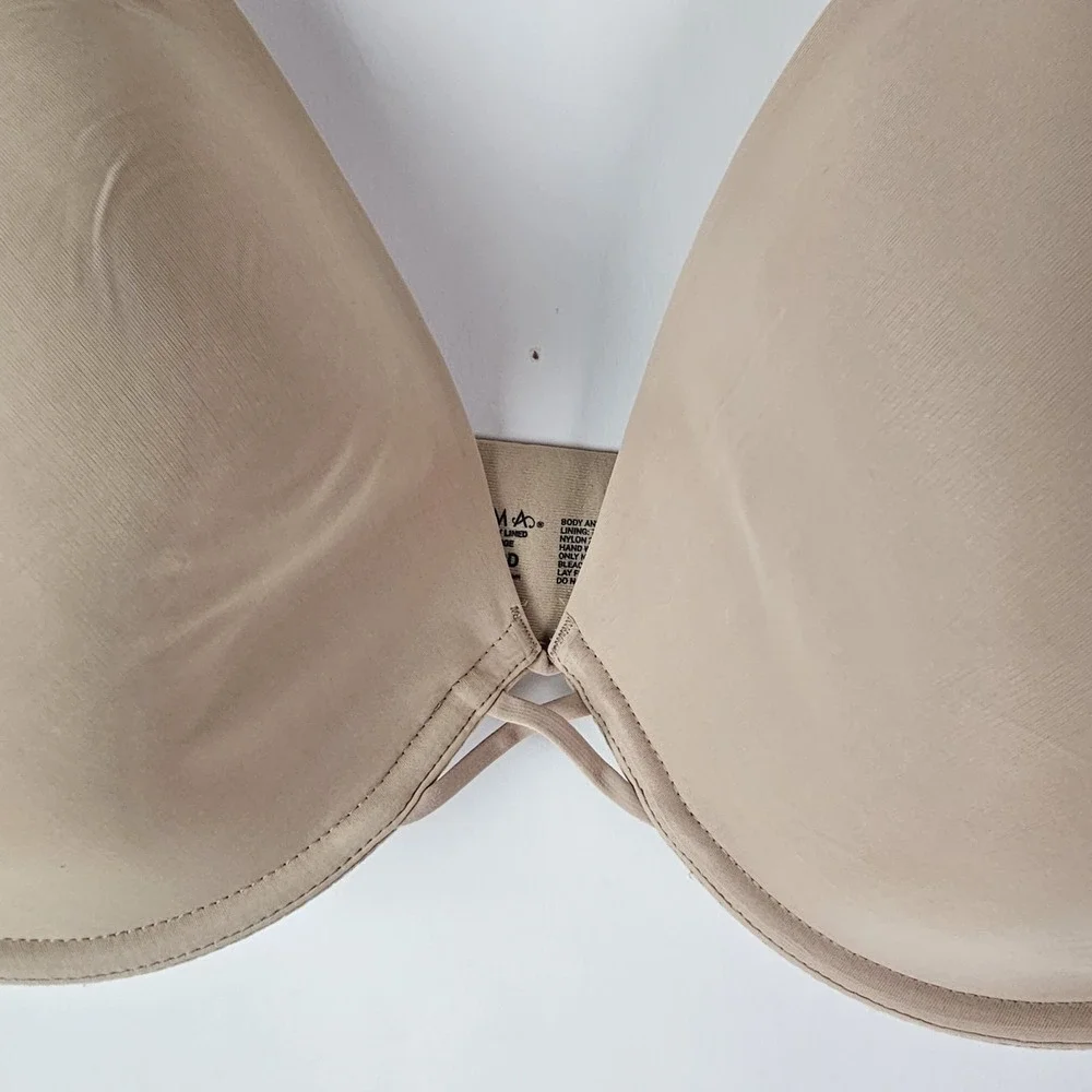 Soma Womens 38DD Beige Smooth Lightly Lined Plunge T-Shirt Bra Everyday Comfort
